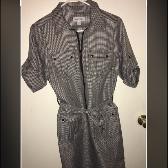 Shelby & Palmer Black/White Gingham Dress Size 8 - Picture 4 of 7